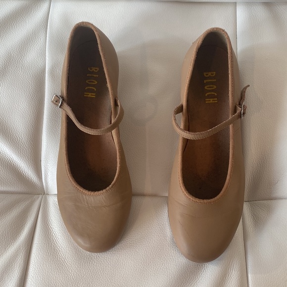 BLOCH TAP DANCE SHOE WOMENS 8.5 TAN - Picture 2 of 10